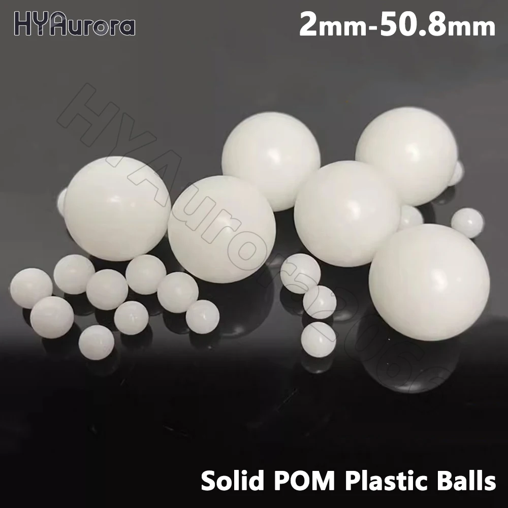 Solid POM Plastic Balls Polyoxymethylene Precision Bearings Ball Rolling Bead 2 2.38 2.5 2.778 3 3.175 3.5 4 4.5 4.763 to 50.8mm