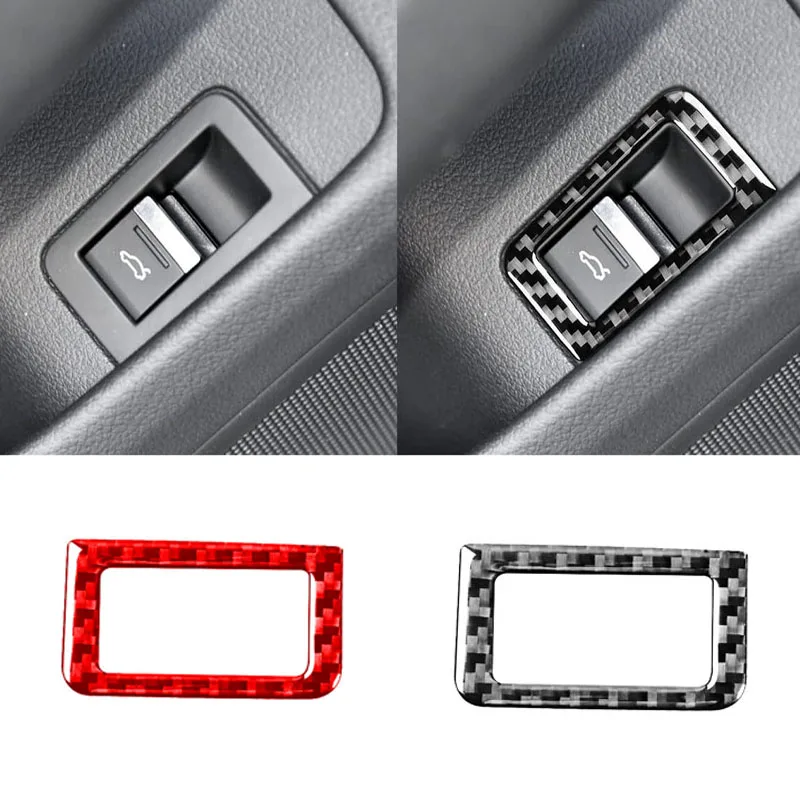 Suitable For Audi A6LA7 2019-2024 Car Luggage Compartment Switch Button Frame Cover Decorative Decal Interior Modify Accessories
