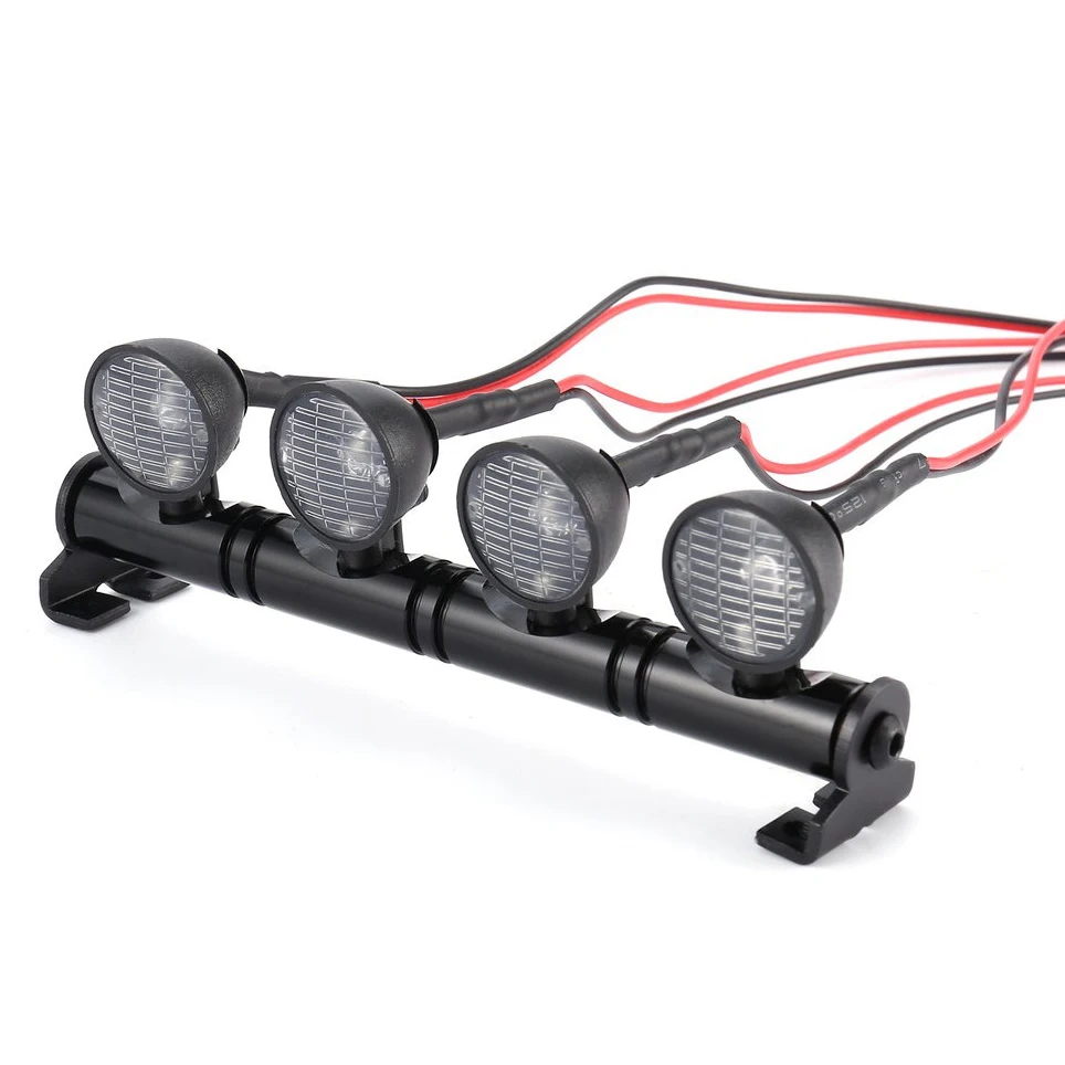 AA84 متعددة الوظائف مشرق مصباح ليد شريط مصابيح ل 1/10 RC الزاحف Traxxas TRX-4 TRX4 SCX10 RC الزاحف RC سيارة