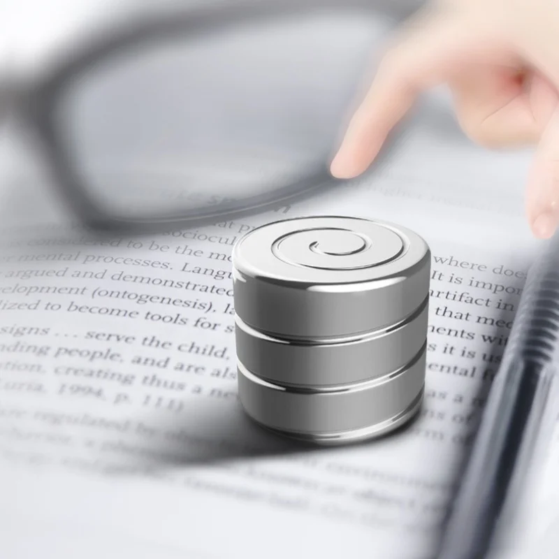 

Металлический цилиндрический гироскоп-спиннер, бесшумная игрушка для гипнотического вращения, для снятия стресса у взрослых, для офисного стола, от скуки, EDC, для концентрации внимания