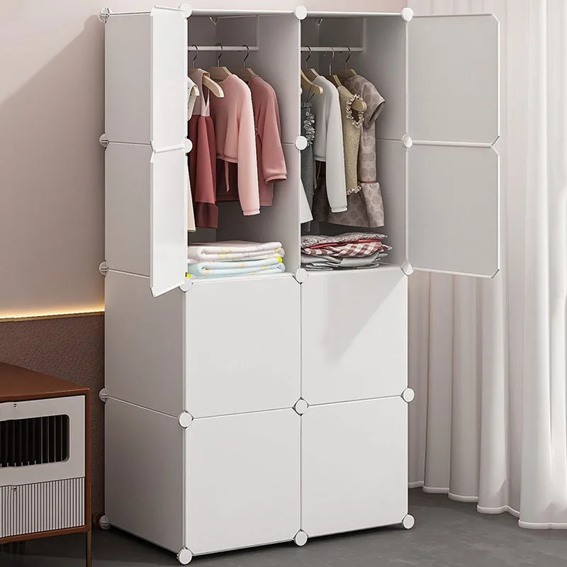 Organizer Partitions Wardrobe Storage Bedroom Clothes Cabinet Living Room Open Modern Wardrobe