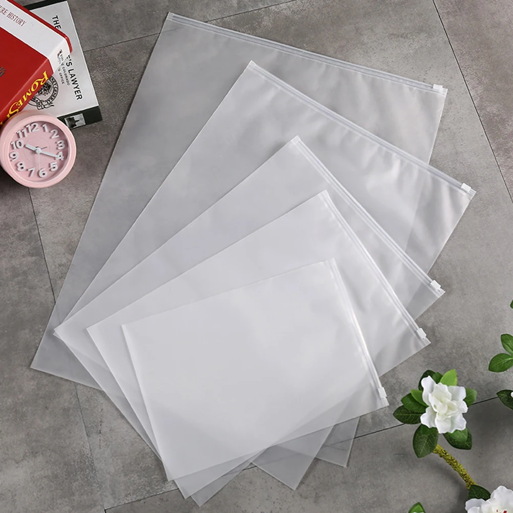 

10pcs Zipper Clothing Storage Bags Thickened Sealed Wrapping Travel Organizer Garment Protector Dustproof For Packing Underwear