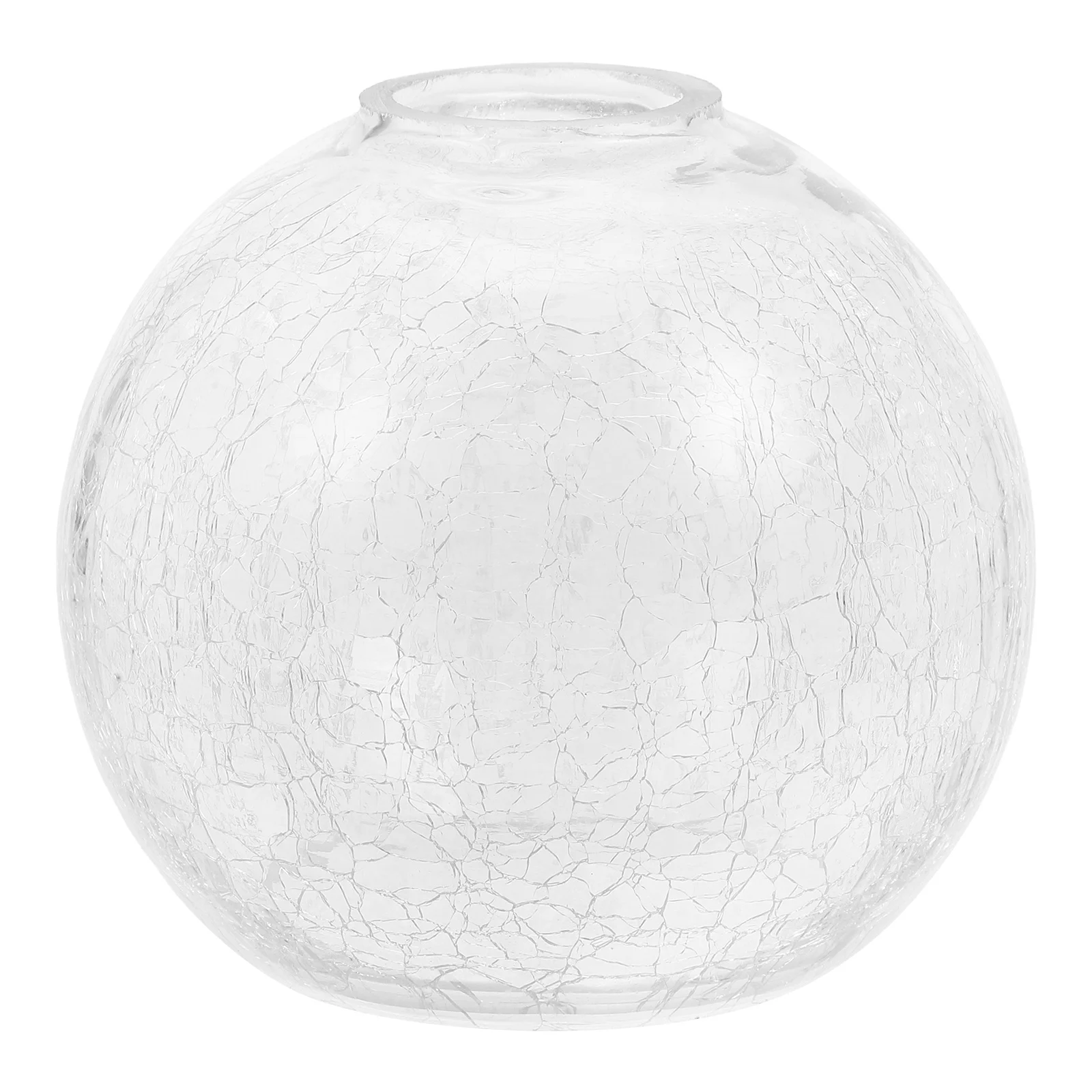 

Glass Lampshade Cracked Pattern Round Ball Pendant Lamp Shade Replacement Glass Lamp Cover Decorative Hanging Light Fixture