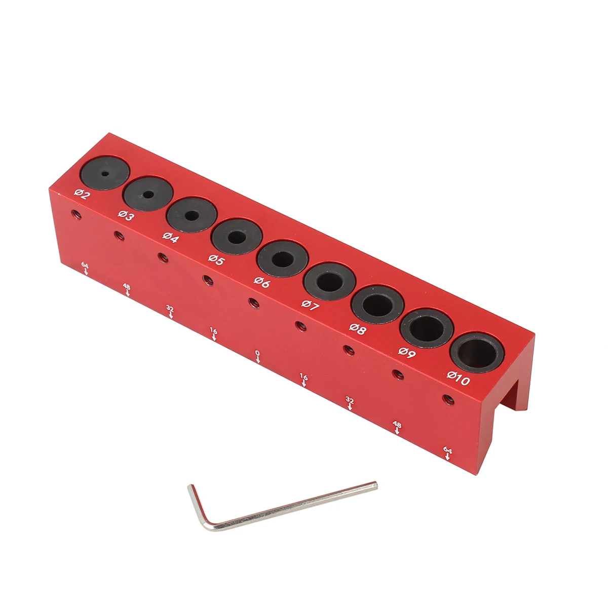 2mm-10mm Woodworking Pocket Hole Jig Doweling Jig Kit Self-centering Vertical Drilling Guide Punching Hole Locator Kit