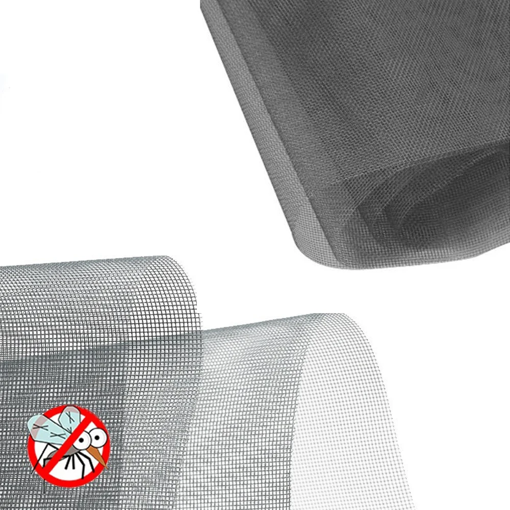 1pcs 150*150cm Anti-mosquito Screen Window Mesh Freely-cut Breathable Windows Mesh Window Screen Replacement Washable Universal