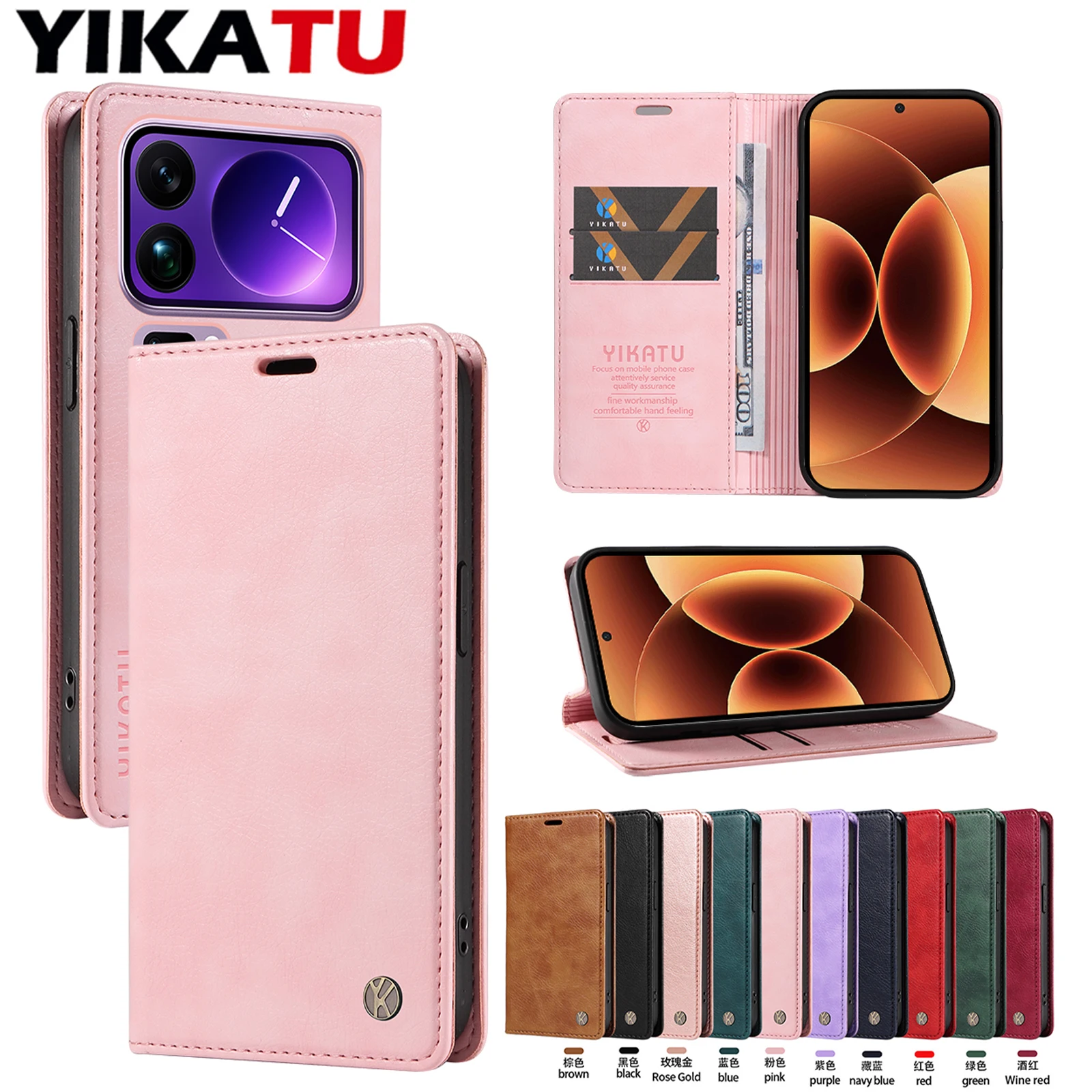 Magnetic Wallet Lea…