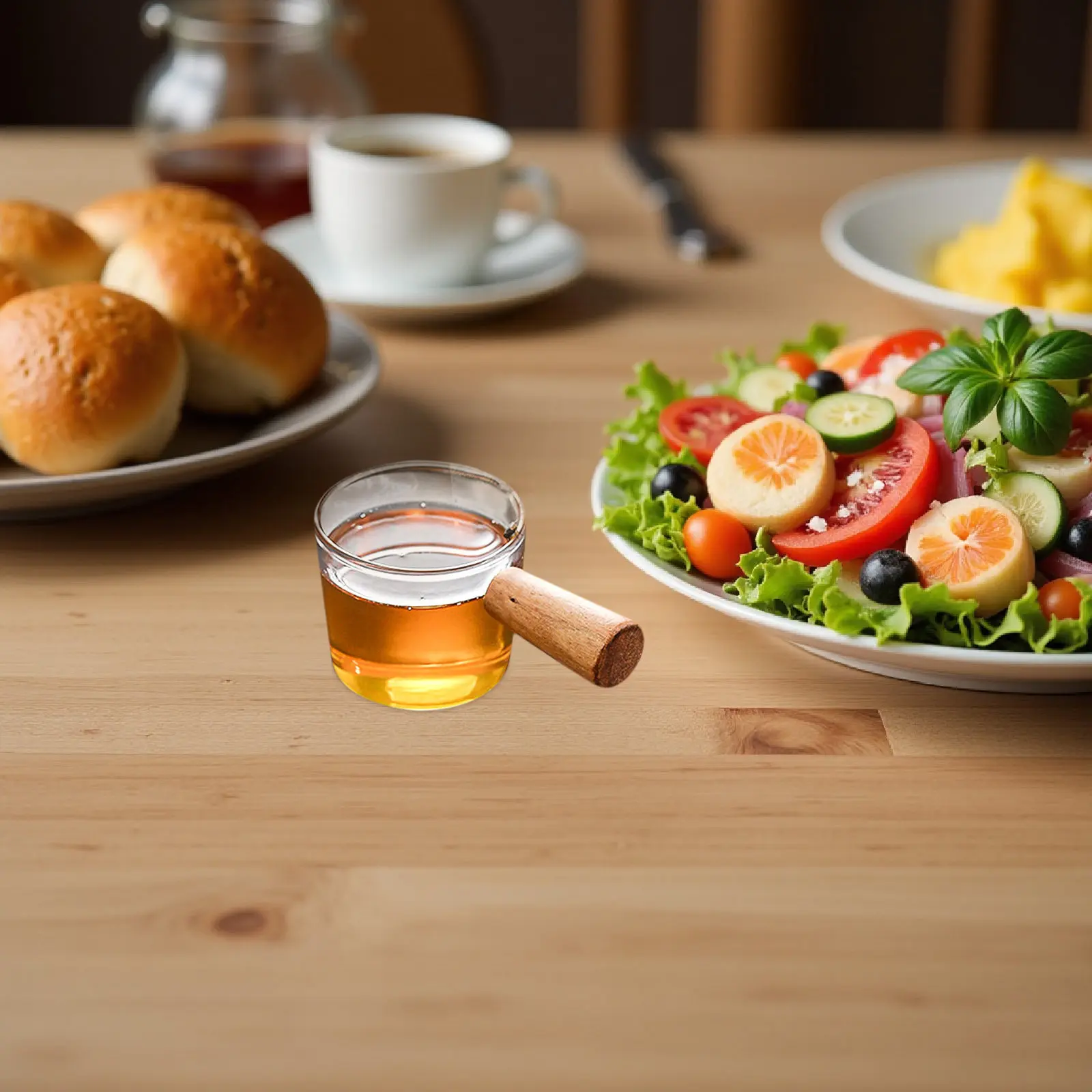 Plato para Salsas Tamaño S con Asa, Resistente, para Restaurantes, Tiendas de Alimentos, para Servir Salsas, Mantequilla, Chutney, Aceite de Oliva