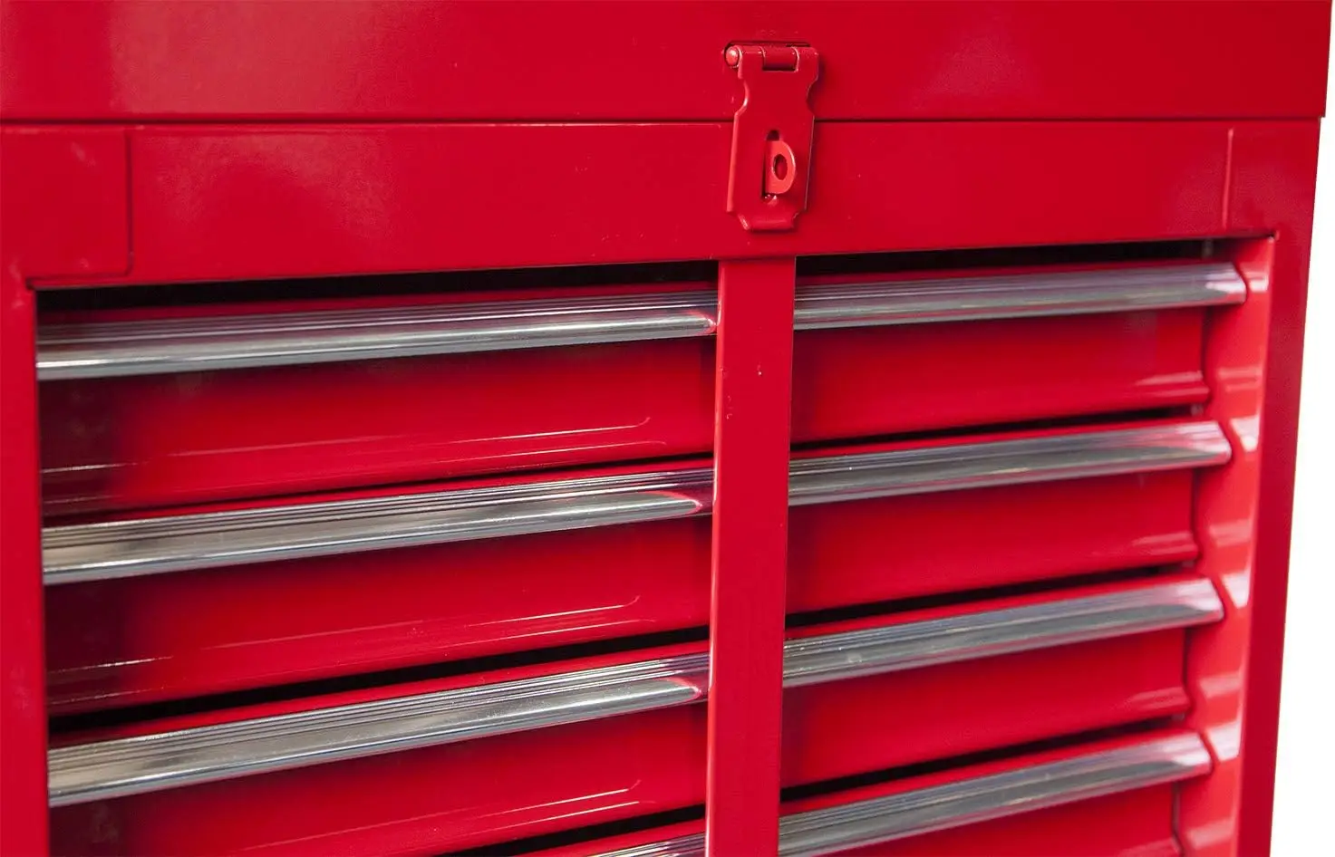 BIG RED   Detachable 4 Drawer Tool Chest with Large Storage Cabinet and Adjustable Shelf, 20.3" l x 11" w x 40.4" h