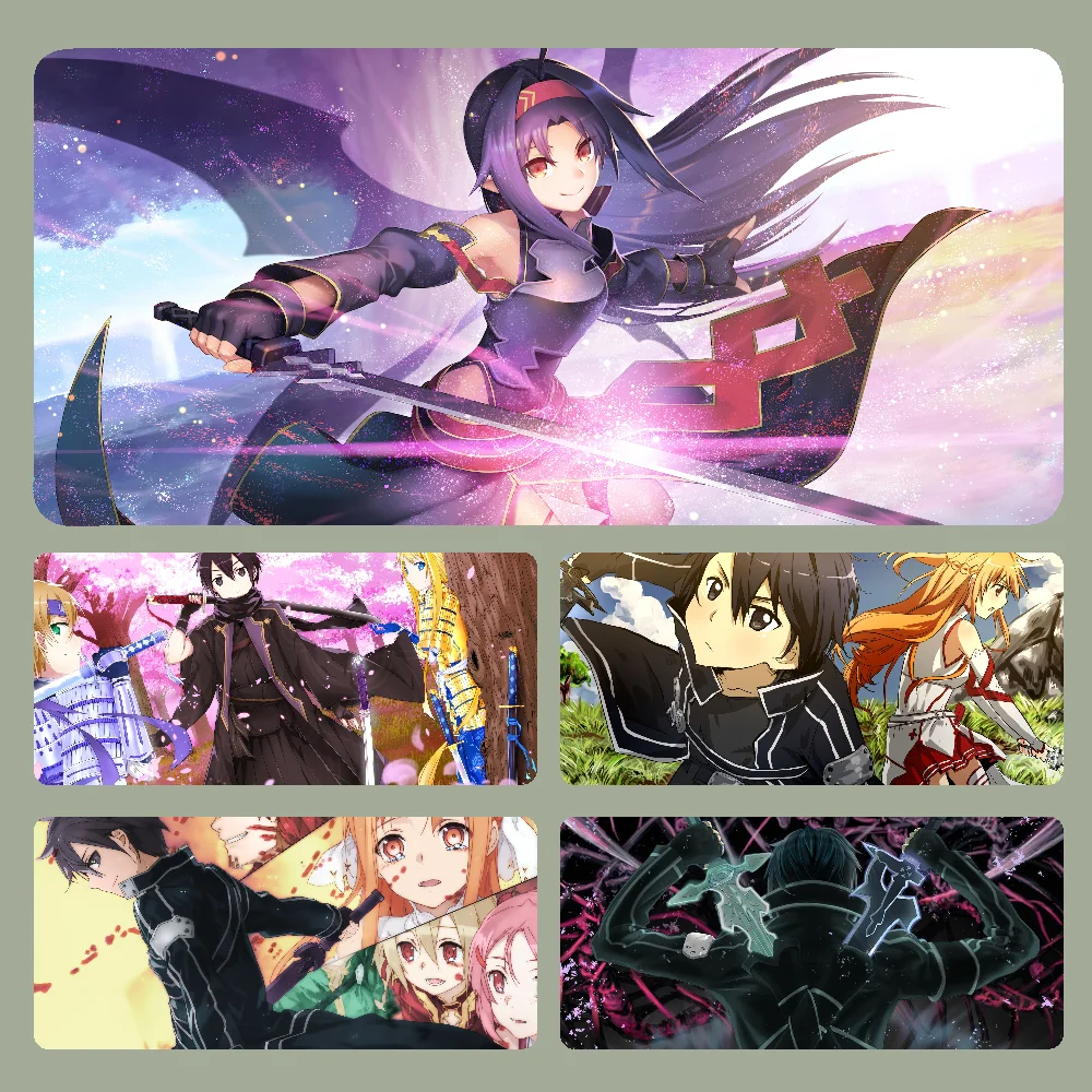 

S-SwordArtOnline Mousepad Large Computer Gaming Accessories MousePads Desk Mats Anti-slip Laptop Soft Mouse Pad