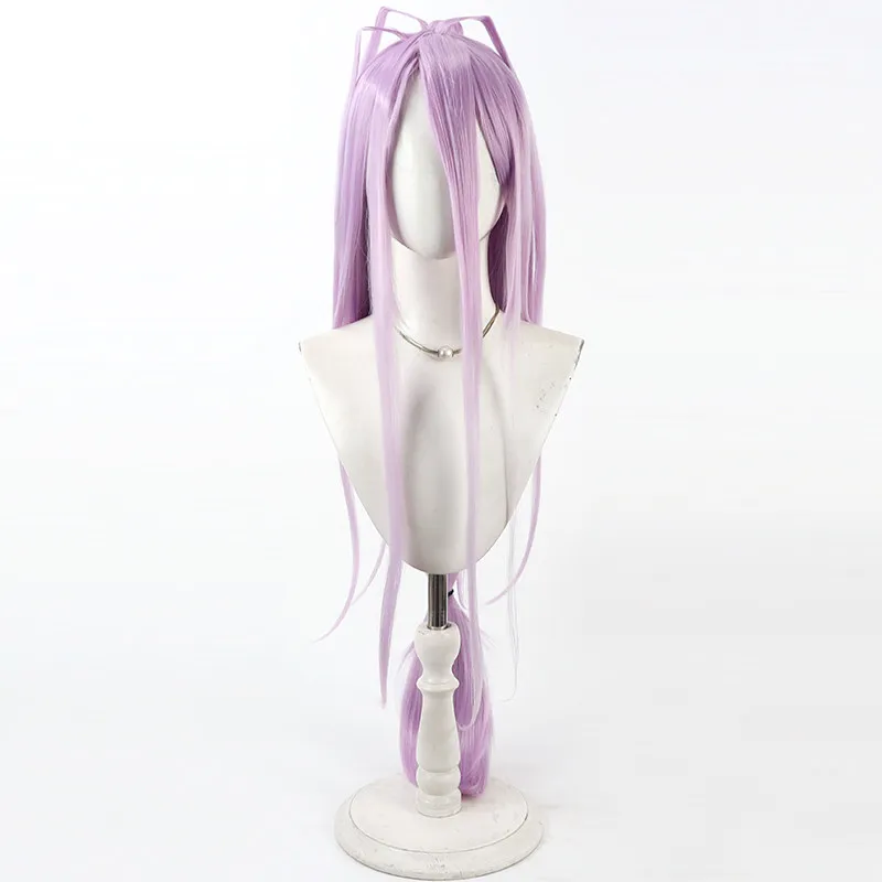 Sengo Muramasa Cosplay Wig Touken Ranbu Purple Long Heat Resistant Synthetic Hair Halloween Party Role Play Carnival + Wig Cap - view 2