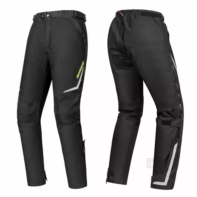 

Winter SCOYCO Men's Motorcycle Pants Quick Wear Off Moto Trousers for Men Motocross CE Knee Warm Lining Windproof