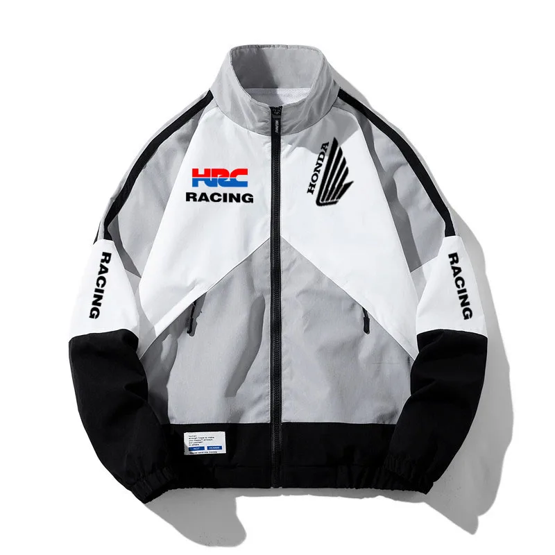 

2026 Honda logo New Men's Jacket - Windproof Coat - Hip-Hop Street Style Jacket - Racing Suit - Women's Zipper Trendy Brand Coat