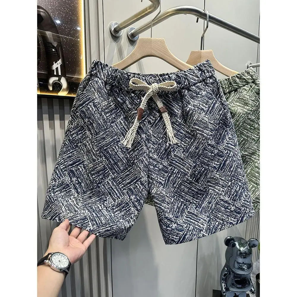 

2026 Summer Casual Flower Shorts Men's New Sports Five Quarter Pants Men's Clothing