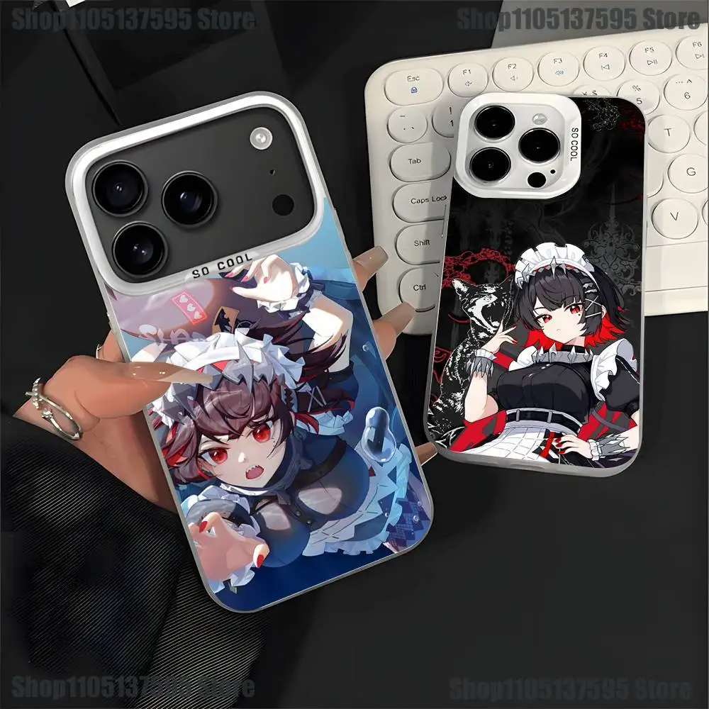 Custodia per telefono ZZZ Ellen Joe per iPhone 17,16,15,14,13,12,11,Pro,XS,Max,Plus,Mini,SE4,E Cover antiurto opaca bianca