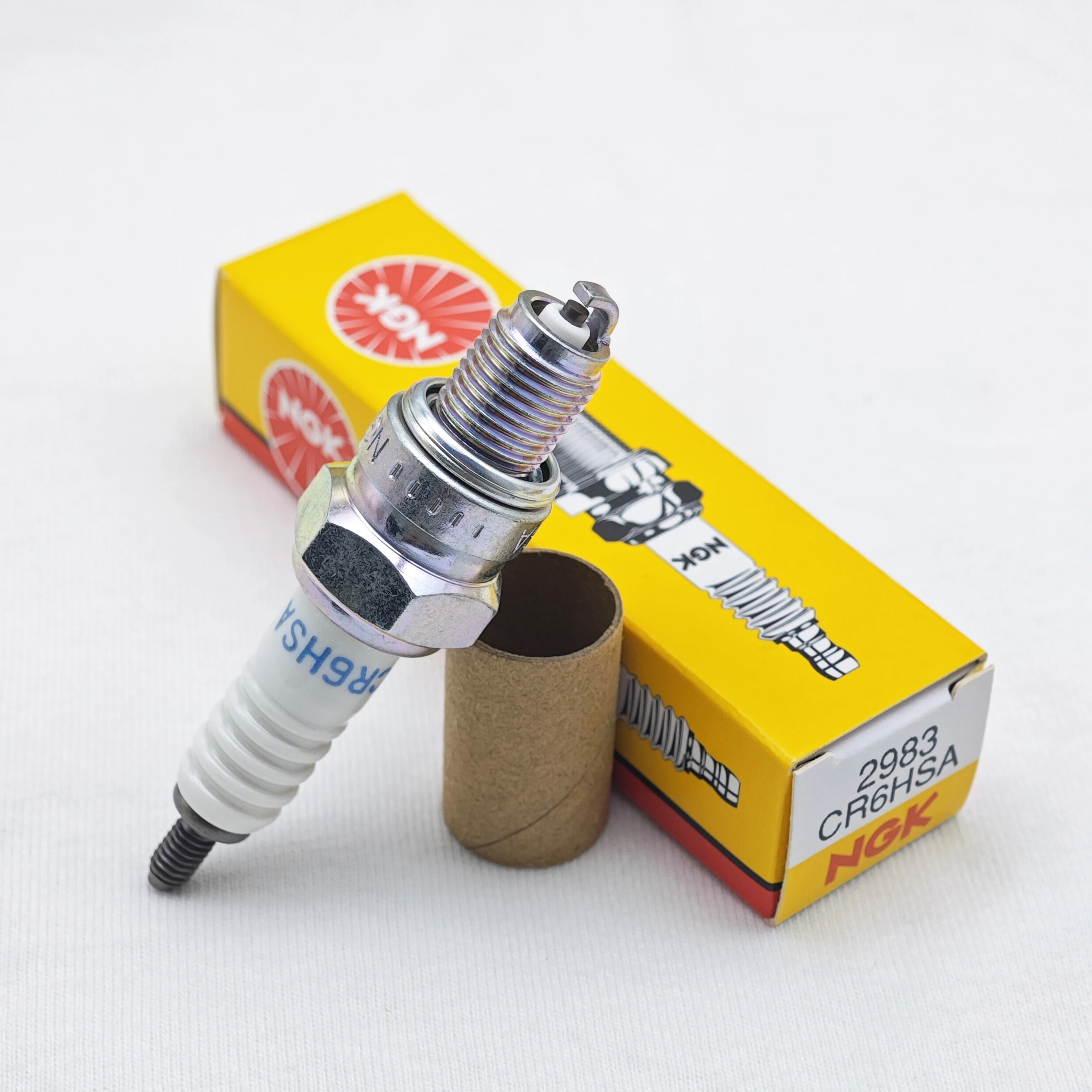 1pcs Original Motorcycle NGK Spark Plug CR6HSA #2983 For Tianjian 125 Qiaoge 100 Ghost Fire Fuxi Qiaoge I125 AS125