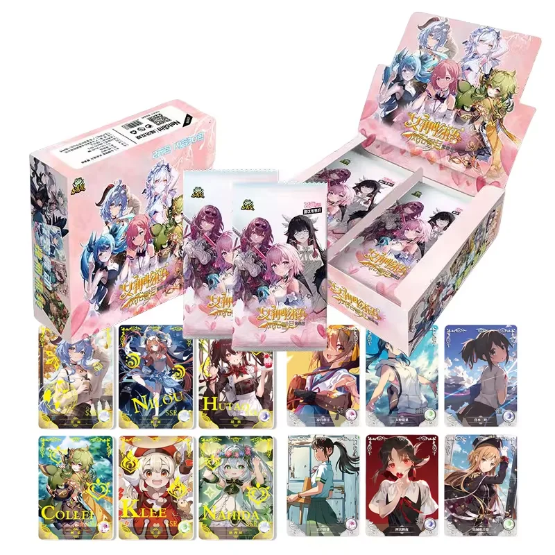 Coleção de Cartas Colecionáveis Goddess Story Anime Waifu – Cartas Raras SSR/SR de Personagens de Genshin Impact, Presente Ideal para Fãs de Anime e Colecionadores