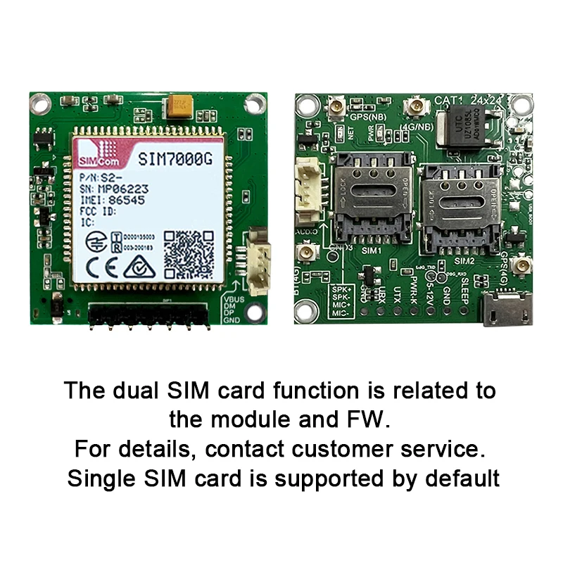 SIM7000G LTE CATM1 NBIoT module breakout SIM7000G Global Band