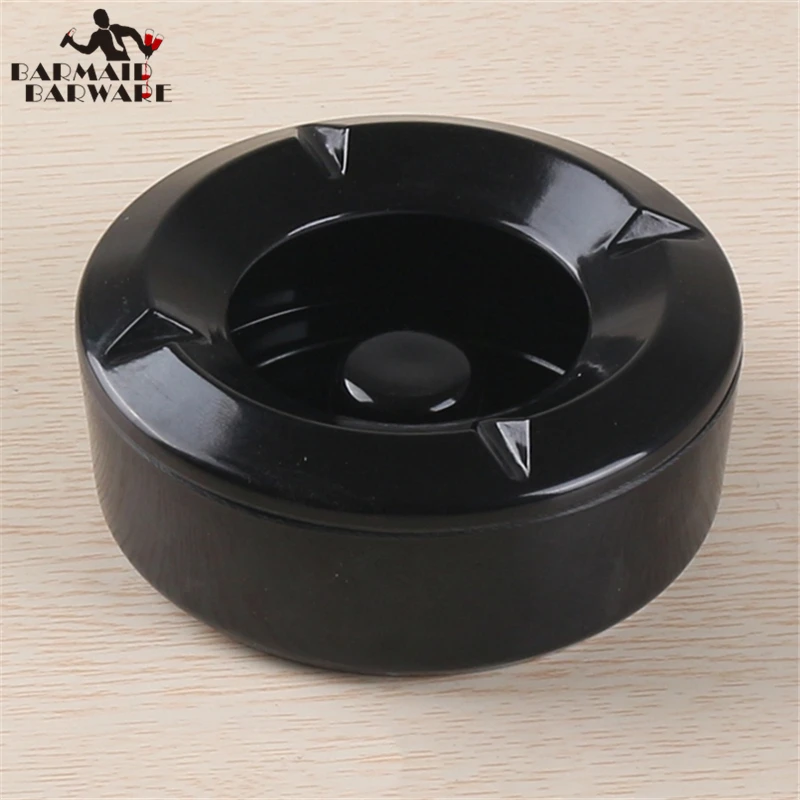 

Round Ashtray windproof Eco-Friendly Portable Cars Home Smoke Accessory Heat Resistant Bar Tools