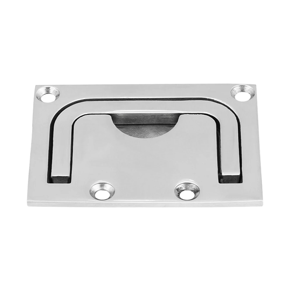 76x55mm Boat Recessed Hatch Square Flush Lift Ring Handle 316 Stainless Steel Deck Hatch Marine Hardware Boat Accessories - view 4