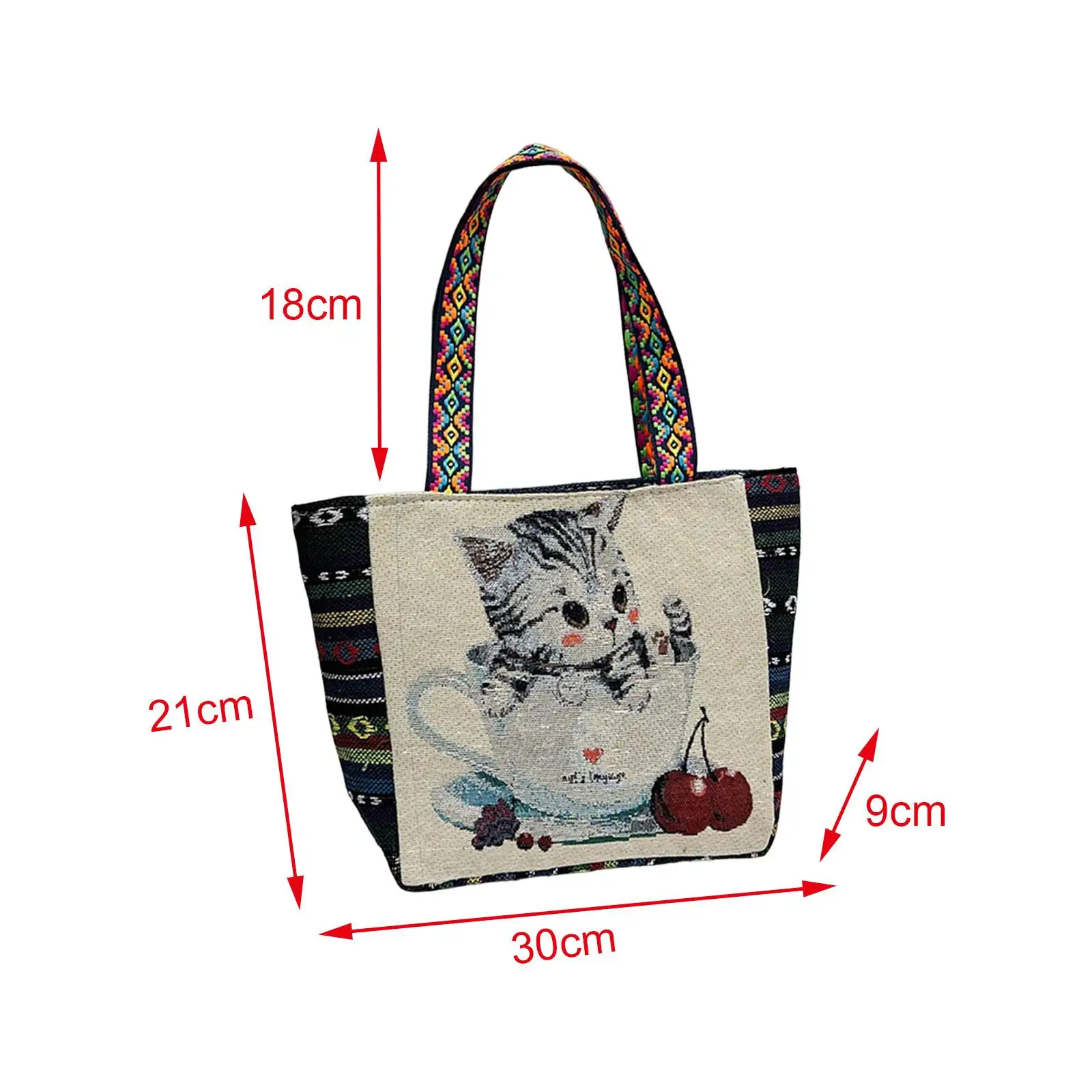 Womens Embroidery Shoulder Bag Fashion Lady Casual Travel Bag Pouch for Work Party image 6