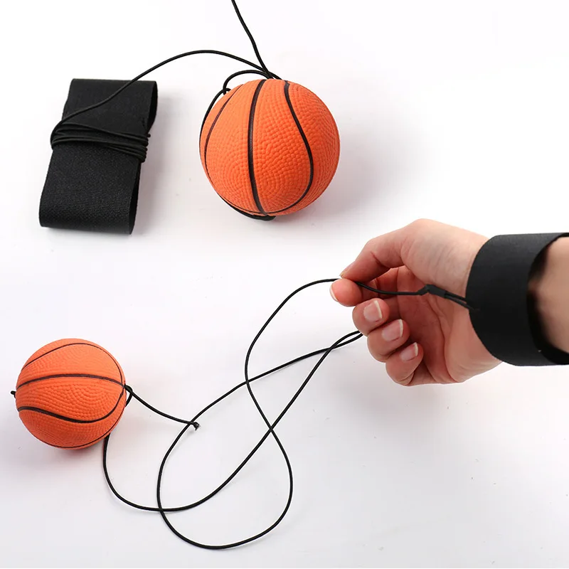 Magic Ball Handgelenk-Hüpfball an der Schnur, elastisch, springender Rückkehrball, langweiliges Handballspiel, Hand-Rebound-Ball, Baseball, Basketball