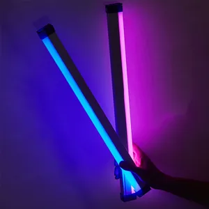 Colorful RGB tube light, USB Night Light, Purple and Blue, Room Lamp, Portable Hanging Light, Photo, 17cm, 32cm 8 Main Sales Led Like - №3