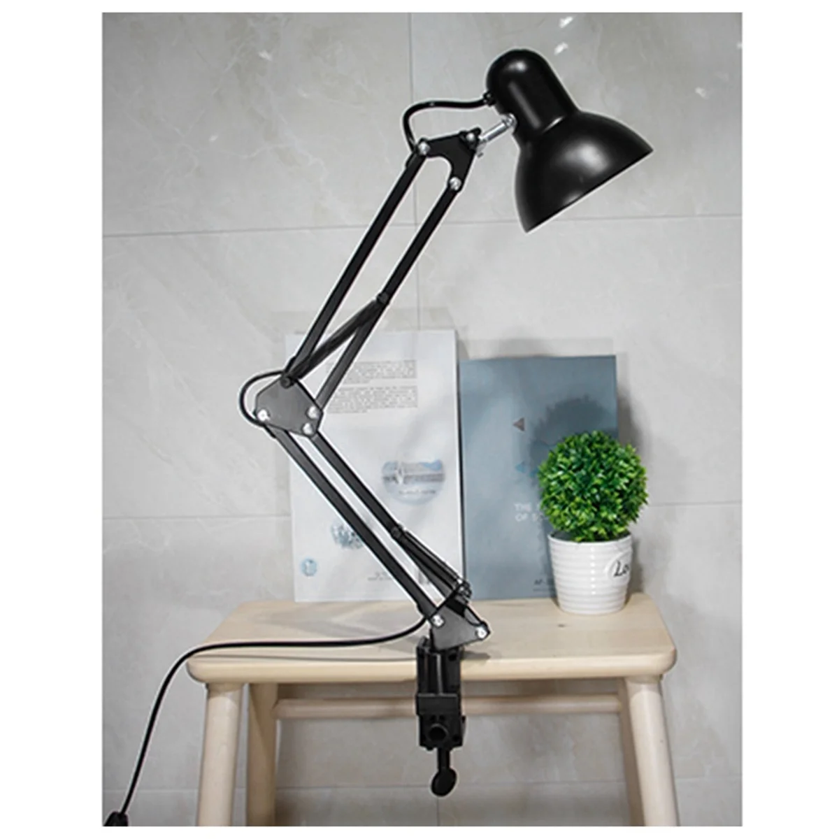 

A72Z Table Lamp Universal Base Clip Table Lamp Round Base Plate Swing Arm Table Lamp Accessories Black