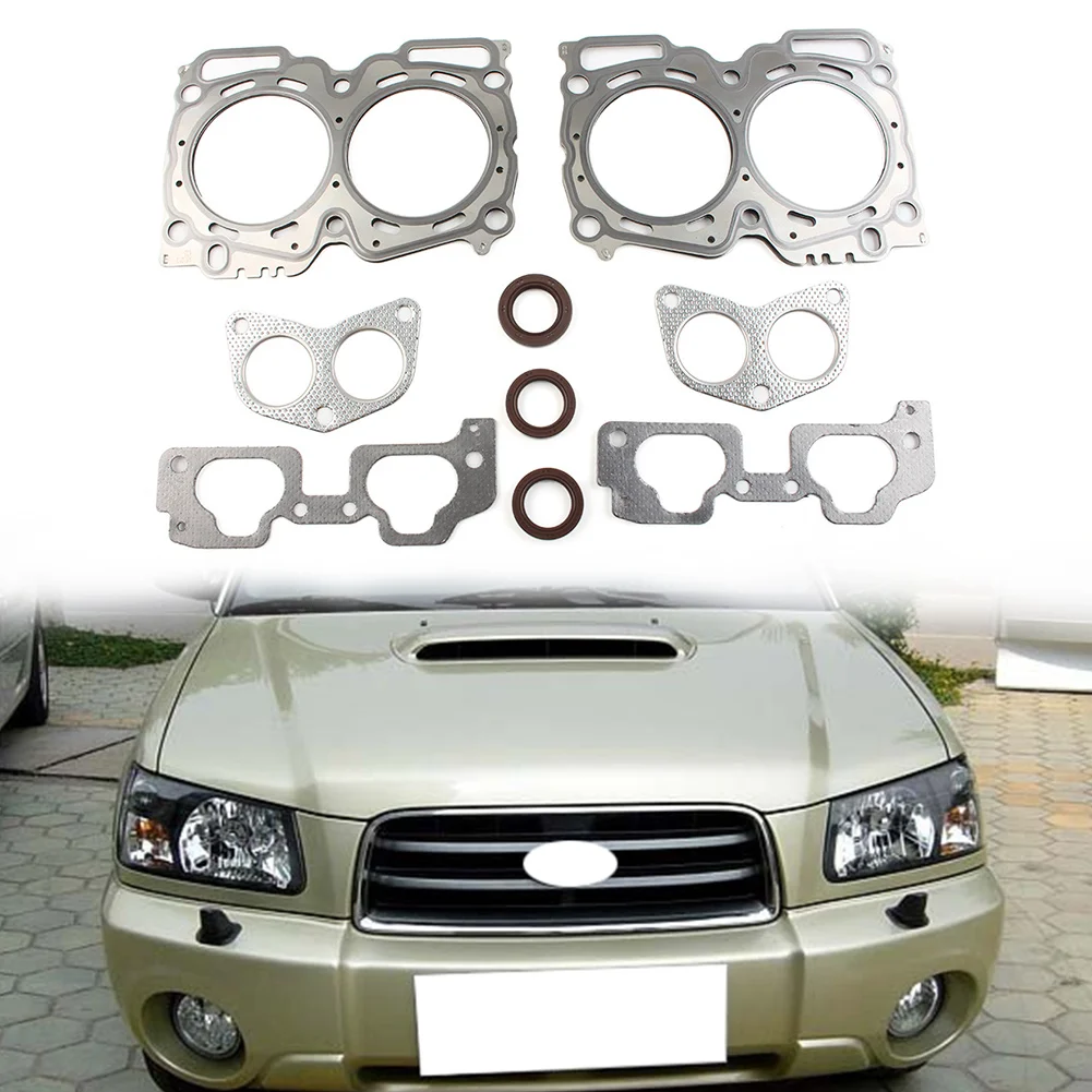 9 unids/set Kit de juntas de culata de coche para Subaru Outback Legacy Baja Impreza Forester 1044AA642 806733030 806732150   44011AC030 1403544383