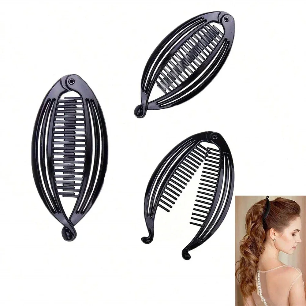 

Vintage Banana Clip For Curly Long Straight Short Hair Claw Women Hair Styling Ponytail Holder Hairpin