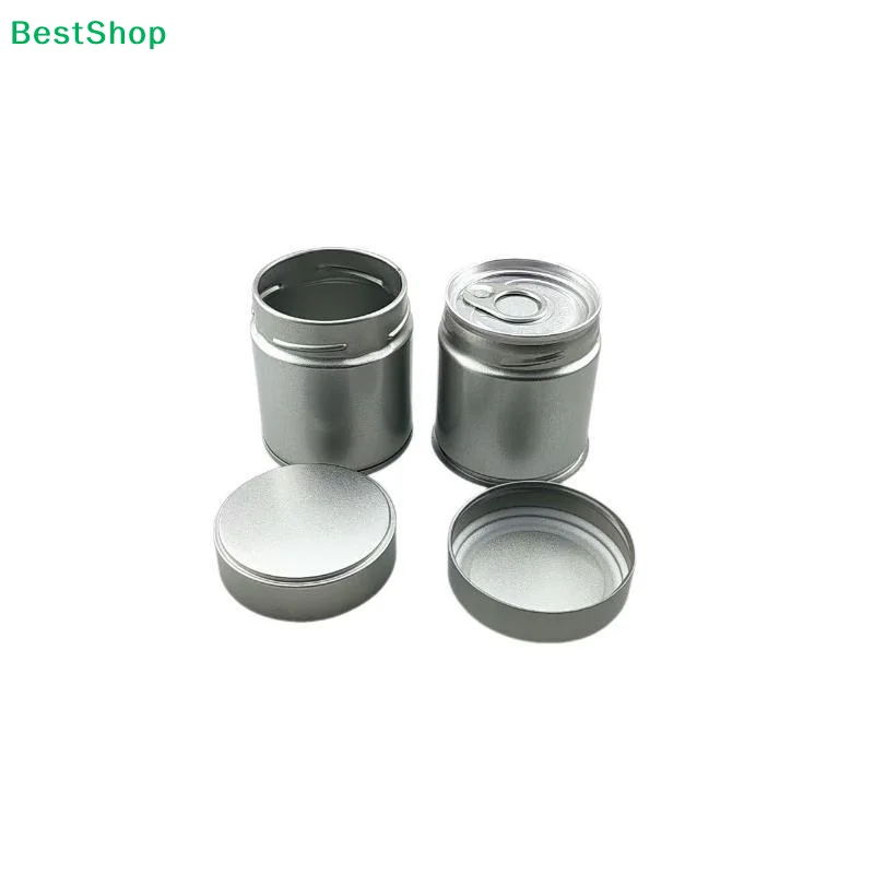 〔R〕Portable Mini Matcha Powder Can Thick Tinplate Tea Sealed Jar Spice Storage Box Container Box Kitchen Gadgets Household - view 3