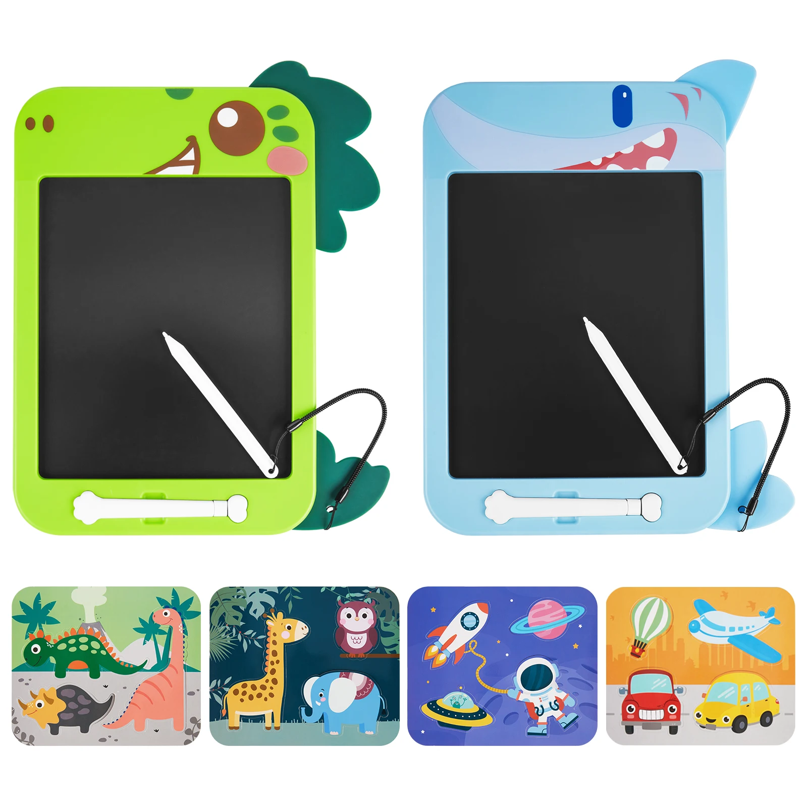 

LCD Writing Tablet 2 Pack Electronic Writing Drawing Board Pad Erasable Kids Doodle Board Educational Toys for 3-6 Years Old Kid