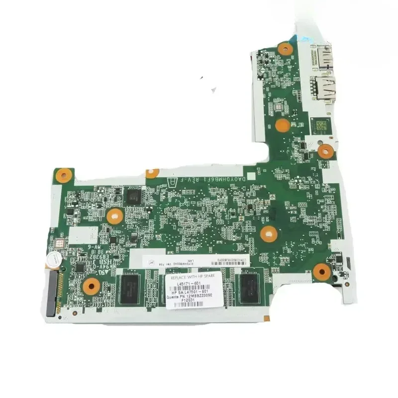 For HP Stream 11-AH Laptop Motherboard DA0Y0HMB6F1 L45170-601 Notebook Mainboard N3060 CPU 4GB RAM 32G EMMC 100% Tested Ok