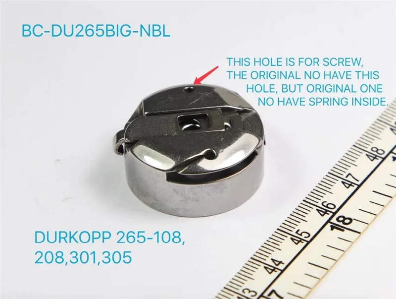 BC-DU265BIG-NBL BOBBIN CASE DURKOPP 265-108, 265-208, 265-301, 265-305 SEWING MACHINE