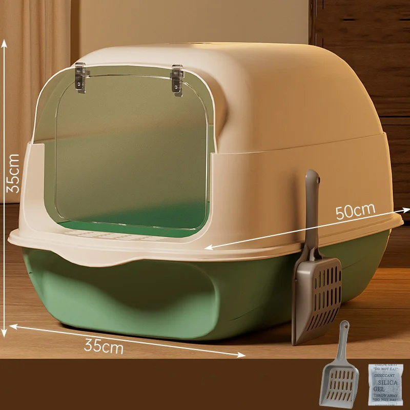 

Large cat toilet, enclosed cat litter box, pet supplies, cat toilet for cats, clean and hygienic cat litter box