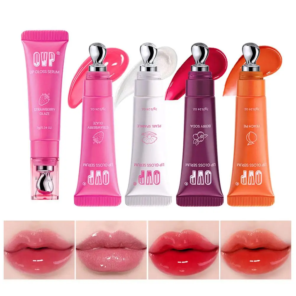 Moisturizing Lip Lotion Essence Volumizing Lip Glaze Women's Moisturizing and Moisturizing Natural Lip Gloss Hydrating Lip Gloss