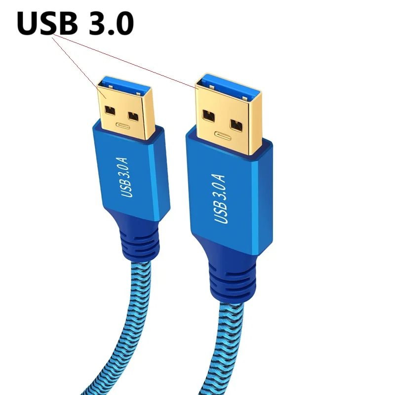 USB 3.0 Type-A Male to Female Extension Data Cable Durable Braid Data Transfer Cord for Mouse Flash Drive Hard Drive Printer