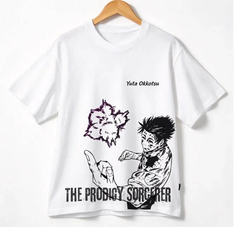2026 New Best-Seller Trending Anime Character Manga Graphic Oversized Short Sleeve Tee Streetwear Enthusiasts Daily Wear Item