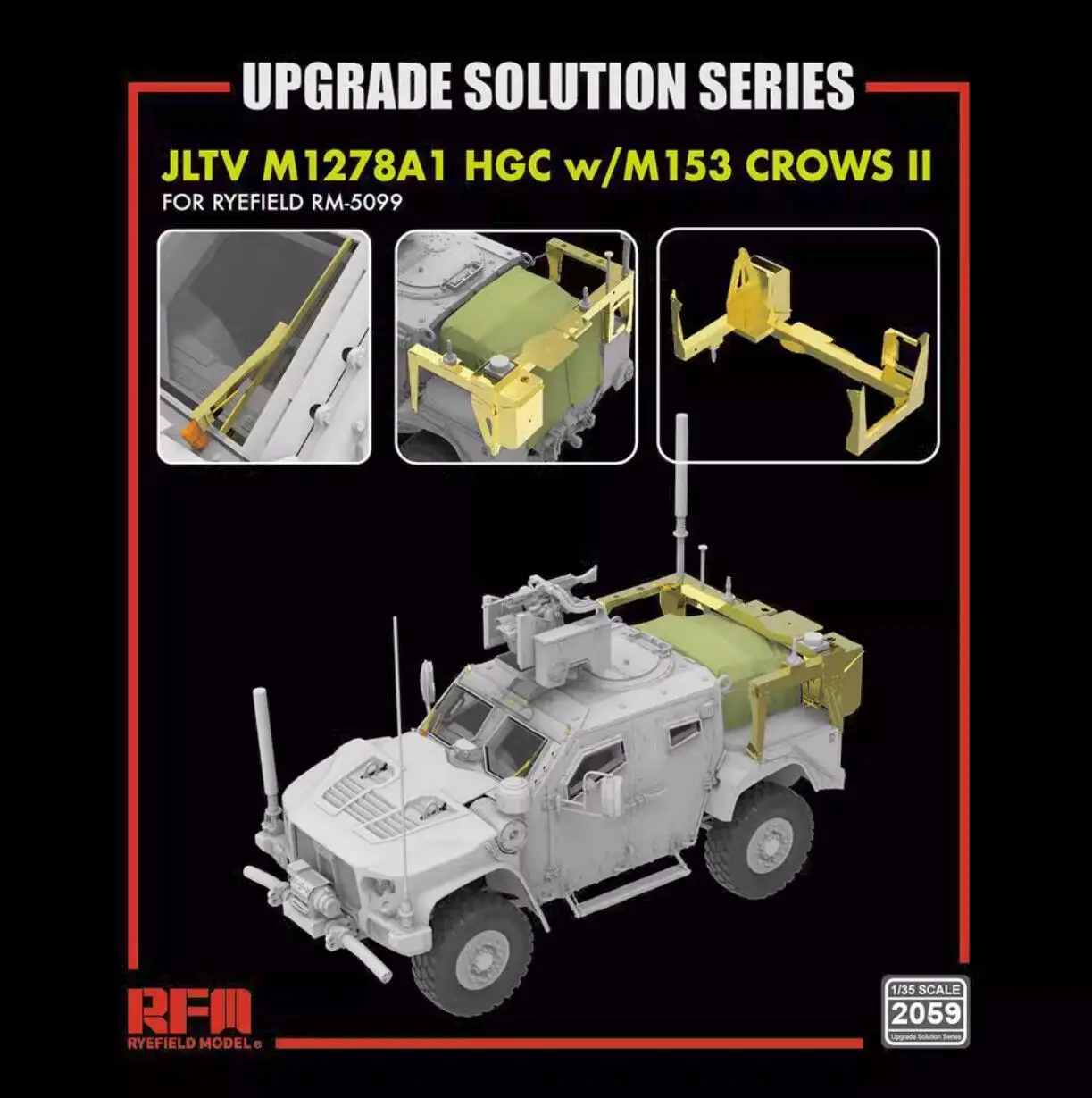 RYEFIELD RM2059 1/35  JLTV M1278A1 HGC w / M153 CROWS II FOR RYEFIELD RM-5099