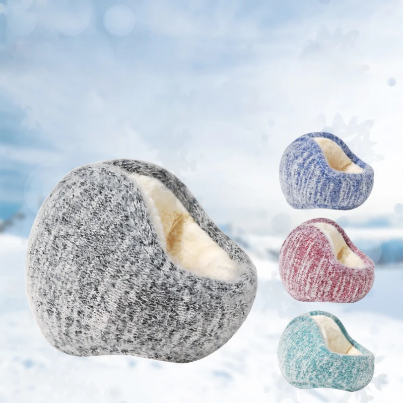 5 Colors Folding Earmuffs For Back Wear Dense And Uniform Mohair Cold And Warm Folding Ear Muffs Soft And Skin-Friendly