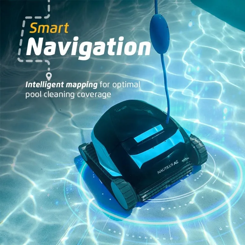 Dolphin (2026 Model) Nautilus AG Automatic Robotic Pool Vacuum Cleaner, Active Scrubber Brush, Top Load Filters Access
