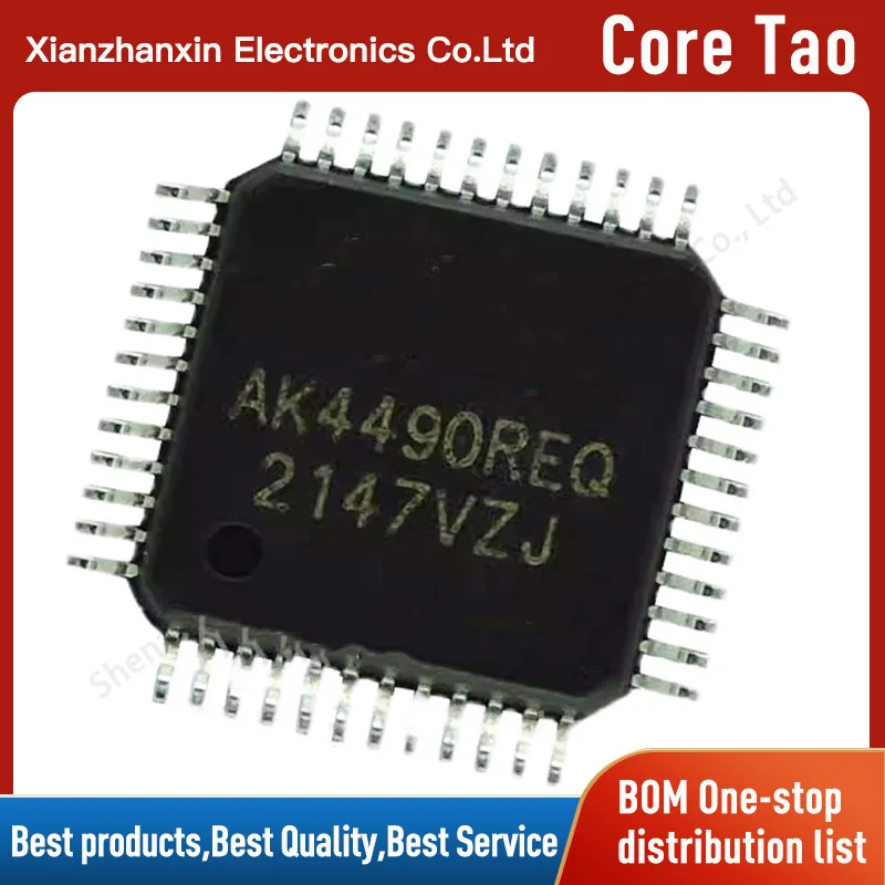 1PCS/LOT  AK4490REQ AK4490 LQFP48 Audio high-end stereo D/A conversion chip in stock