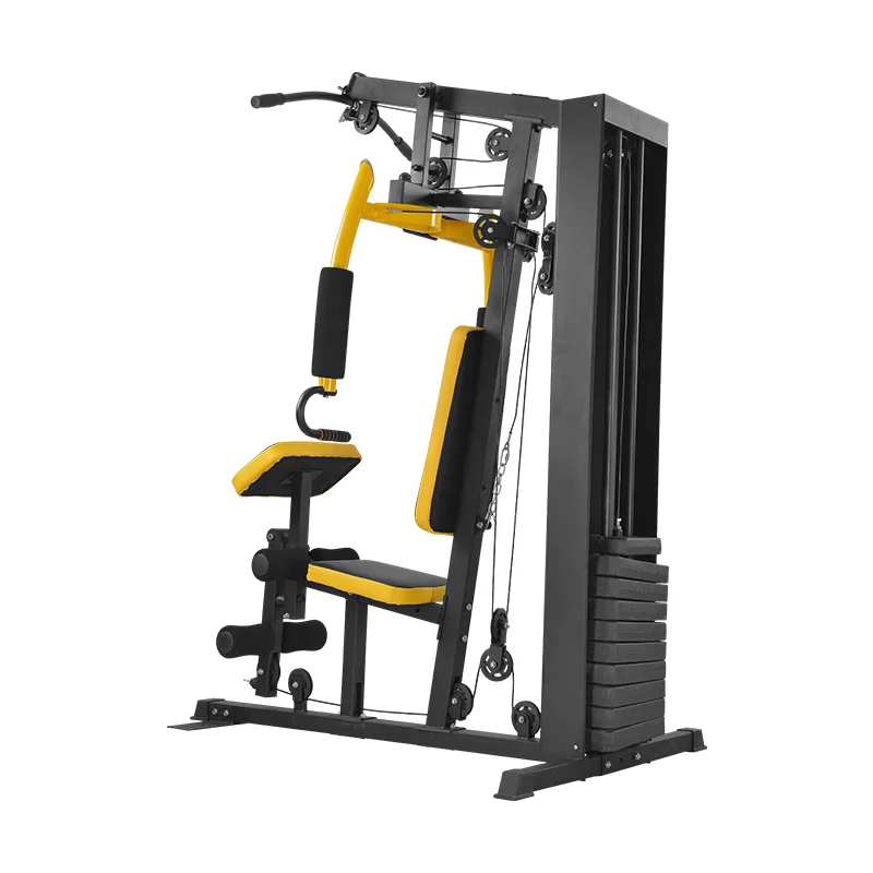 #￥Multi Function Home Gym Station Full Body Workout Equipment Chest Press Lat Pull Down Leg Curl Comprehensive Training Machine