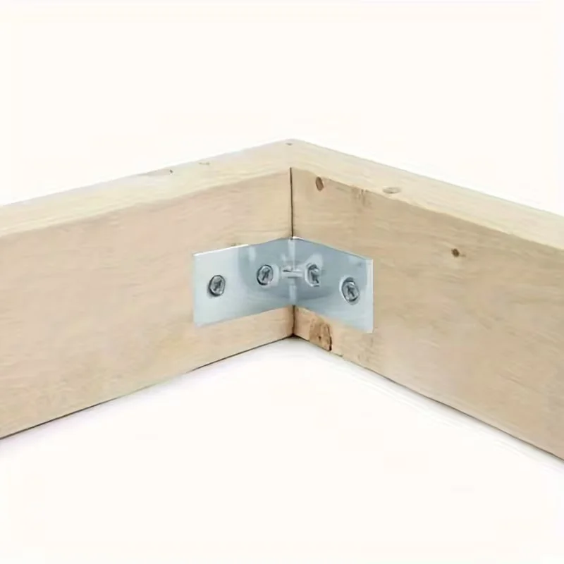 12pcs L-Shaped Corner Brackets Metal Corner Braces Drawer Shelf Wall Bracket Fixing Right Angle Corners Brace Furniture Hardware