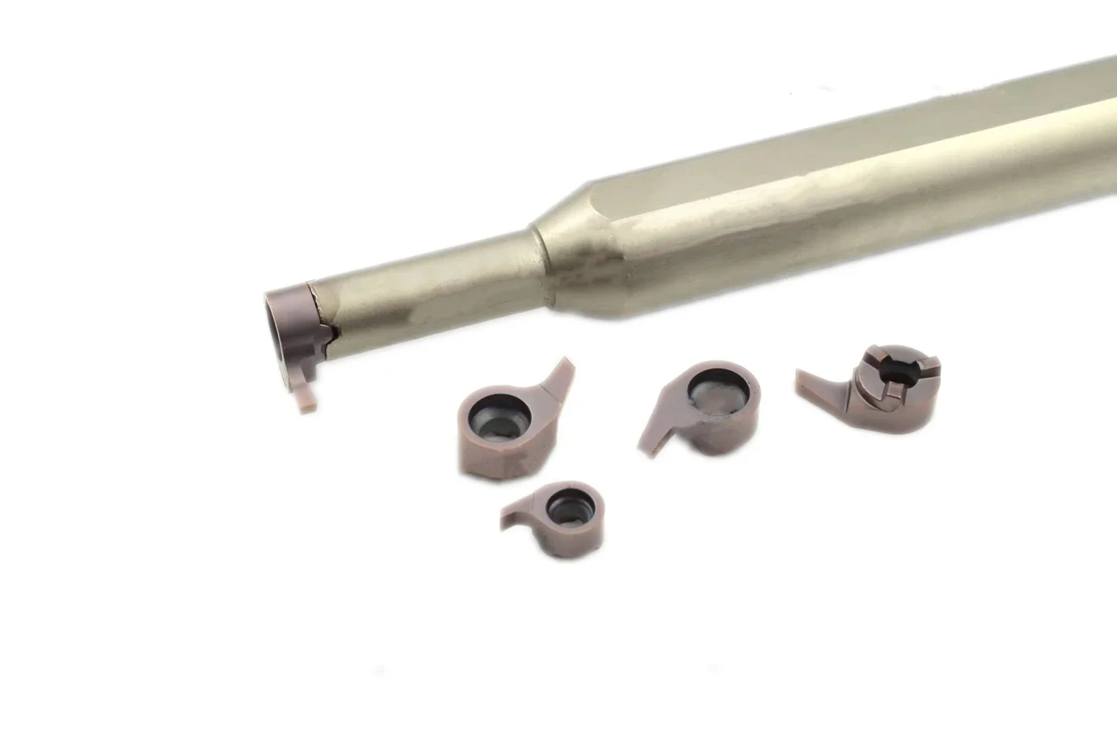 Imagem -02 - Cnc Torno de Metal Ferramentas de Gerencio Sulco Cortadores Grooving Inserções para Interno Pequeno Furo Corte 10 Peças Mb05gr Mb-07gr Mb-09gr