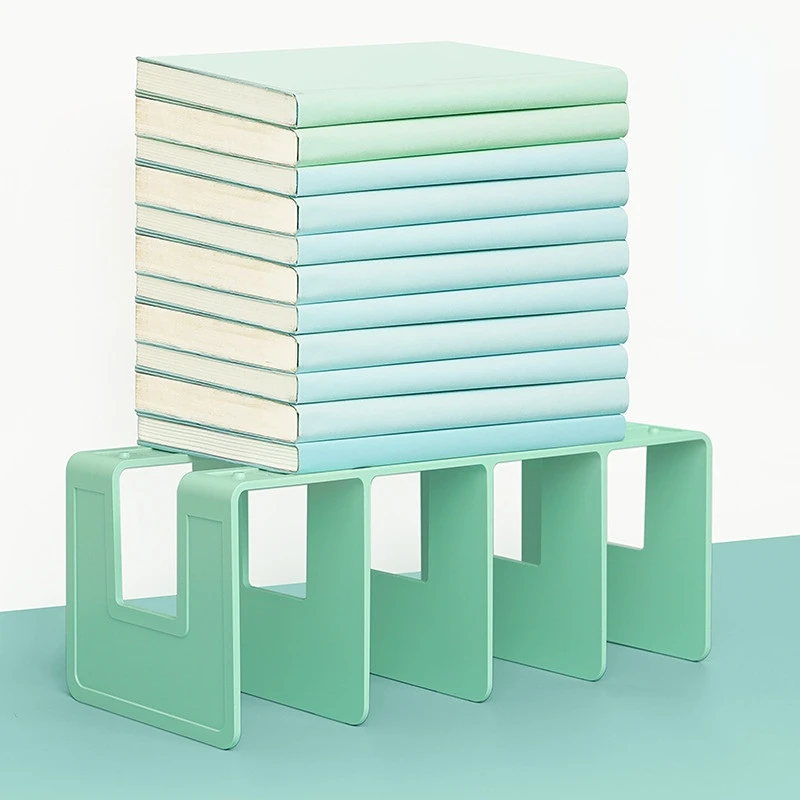 Desktop quad bookshelf acrylic divider file shelf student book shelving bookshelf table top shelf