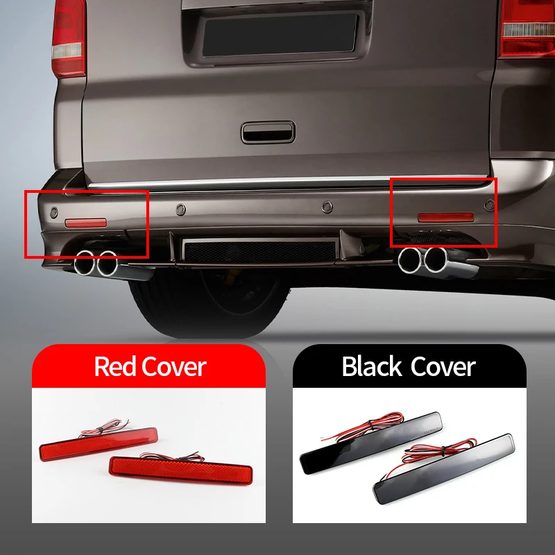 

2 шт. для VW T5 Transporter/ Caravelle/Multivan (pre-facelift) 2003-2011 светодиодный отражатель бампера задний стоп-сигнал