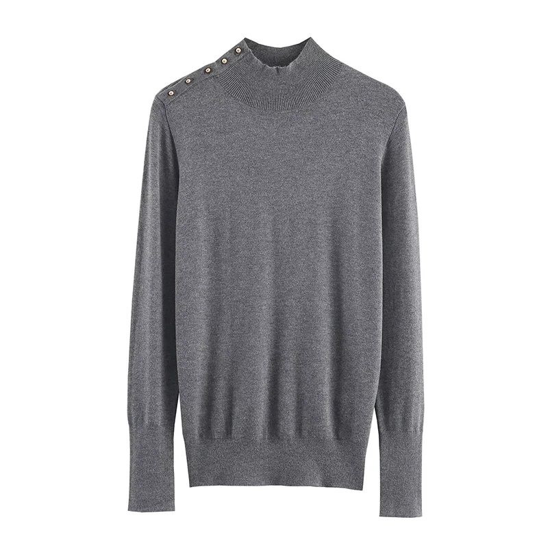 เสื้อสเวตเตอร์ผู้หญิง ฤดูใบไม้ร่วง 2025 แฟชั่นใหม่ ยืดหยุ่น ทรงเข้ารูป คอทรงโอ ดีไซน์หรูหรา สไตล์ชิค อุ่นสบาย เหมาะกับวัยรุ่น ใส่เที่ยวได้