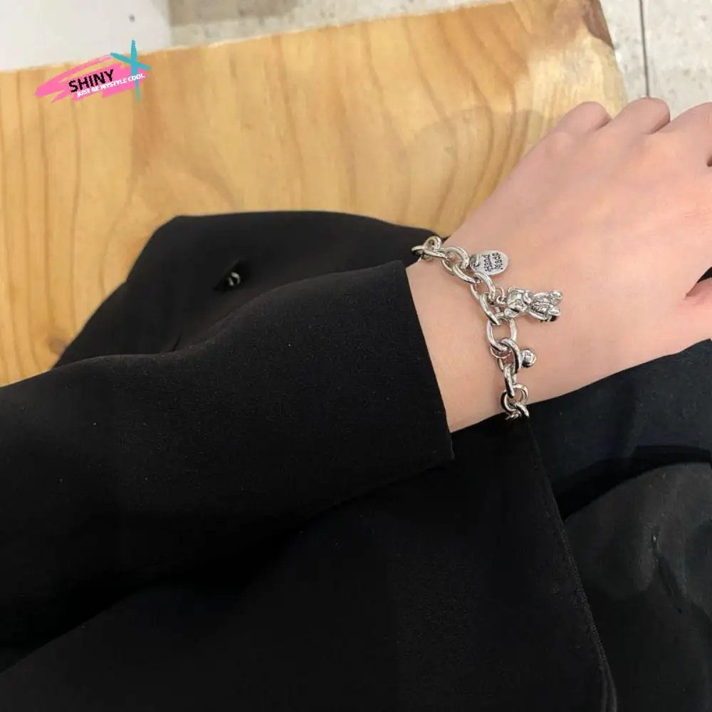 

Personalized Alloy Love Bear Bracelet Plating Round Chain Geometric Girls