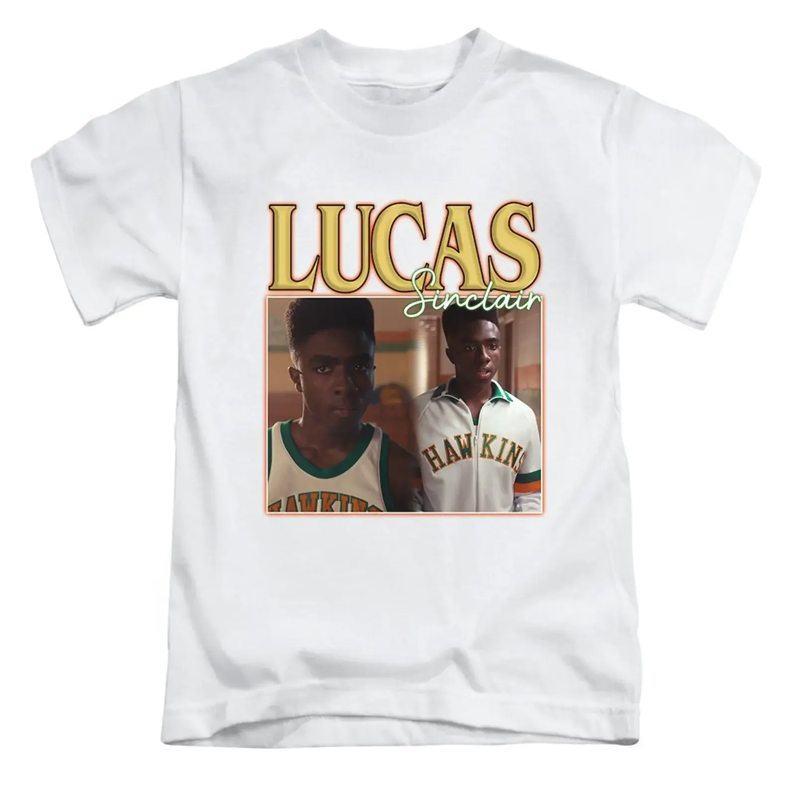 Lucas Sinclair Erwachsene T Shirt Retro Vintage Style Top Geschenke Neu vintage Washed Versatile homme Comfortable Soft
