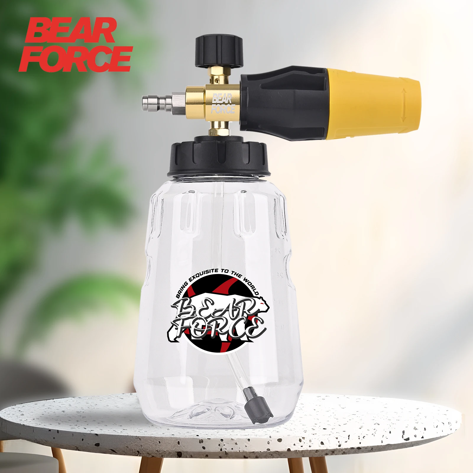 Pressure Washer Aluminum Foam Cannon Foam Generator Snow Foam Lance with 1/4” Quick Connector for Portland Husky Ryobi Greenwork
